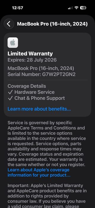 MacBook Pro 16" M4 PRO Chip 14CPU/20GPU/24RAM/512SSD ГАРАНЦИЯ 28.7.26г