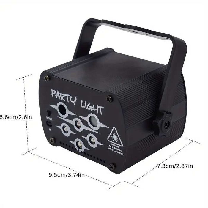 Proiector de lumini laser pentru petreceri etc.Cu telecomandă.