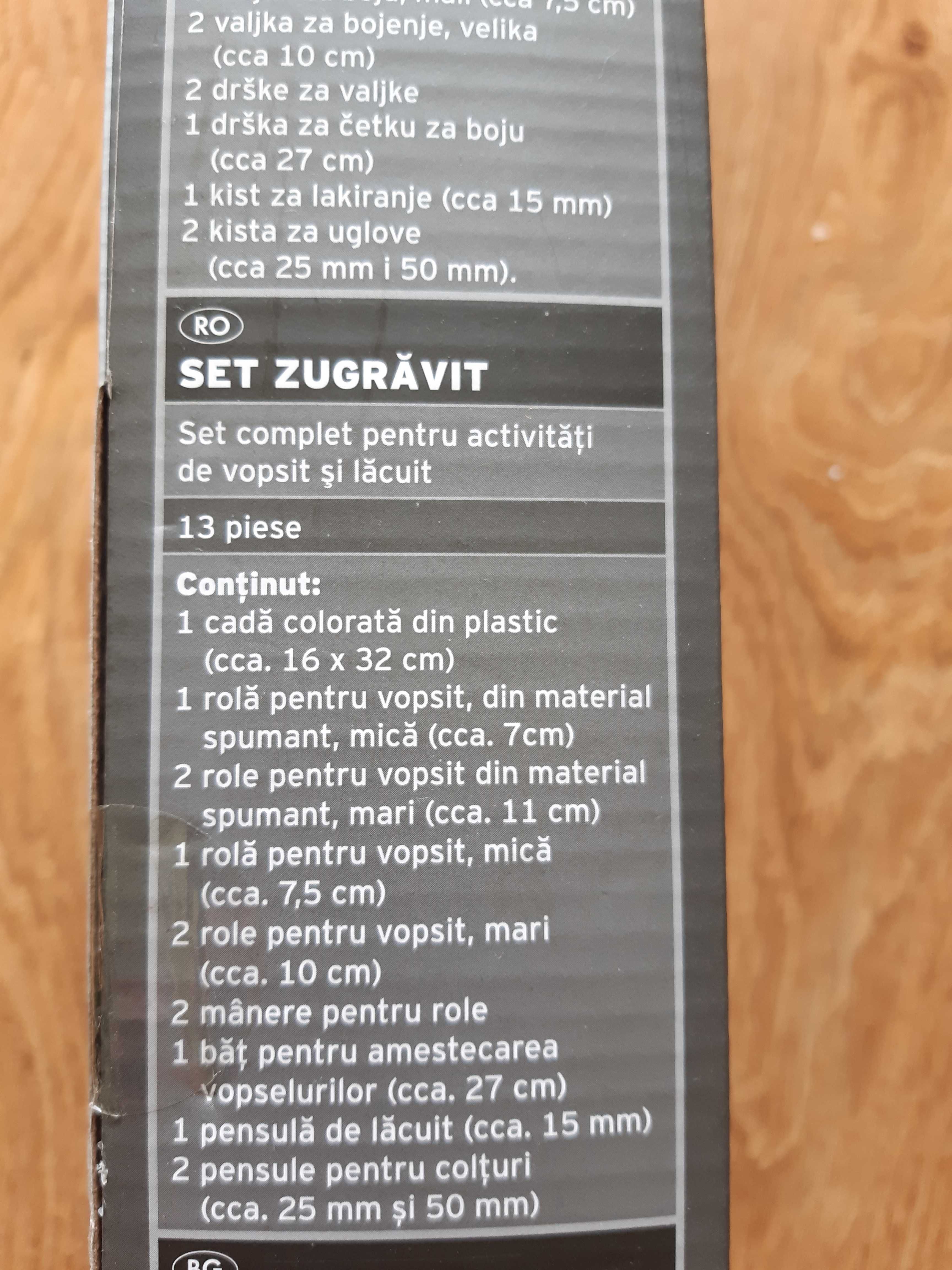 Set 13 accesorii pentru zugravit - produs nou