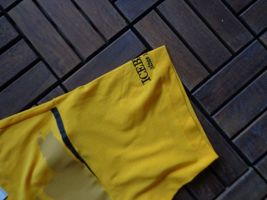 Мъжка тениска Iceberg Yellow Ivory Cartoon размери M, L