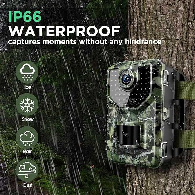 Vikeri 1520P 20MP ловна камера с нощно виждане, активирана с движение