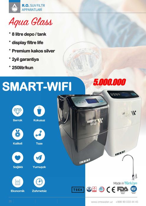 Suv filtr Фильтр для воды Сув фильтр Aqua Glass