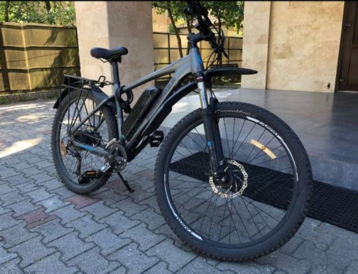 Bicicleta electrica 2 baterii frâne hidraulice disc