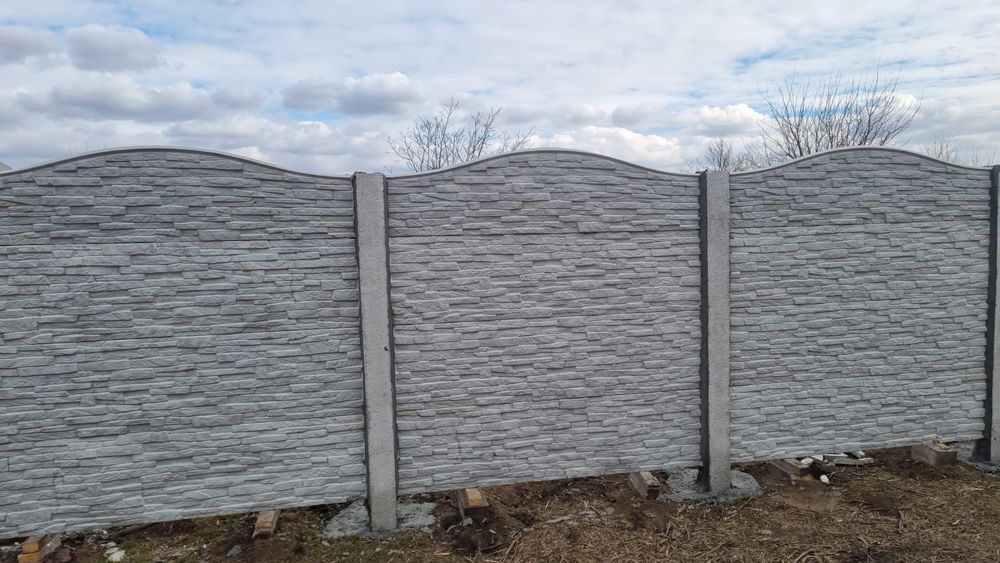 Gard beton placi transport și montaj gratuit