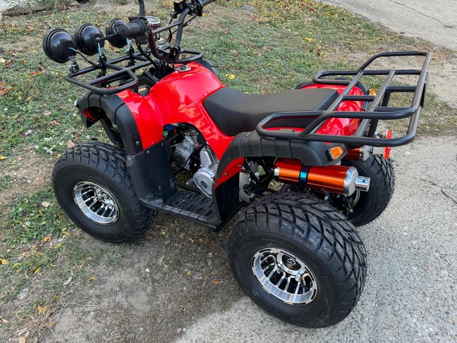 Atv Benzina 125cc Roti Aluminiu pe 8 inch tip Hummer Nou cu Garantie