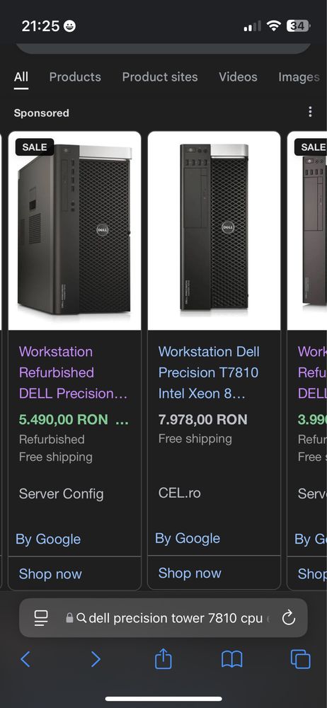 Workstation Dell Precision T7810 Intel Xeon E5-2680v3