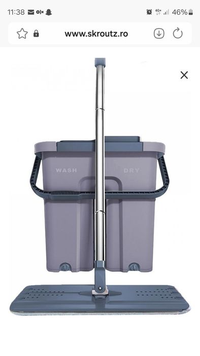 Mop  Cenocco profesional cu doua cuve și autocuratare