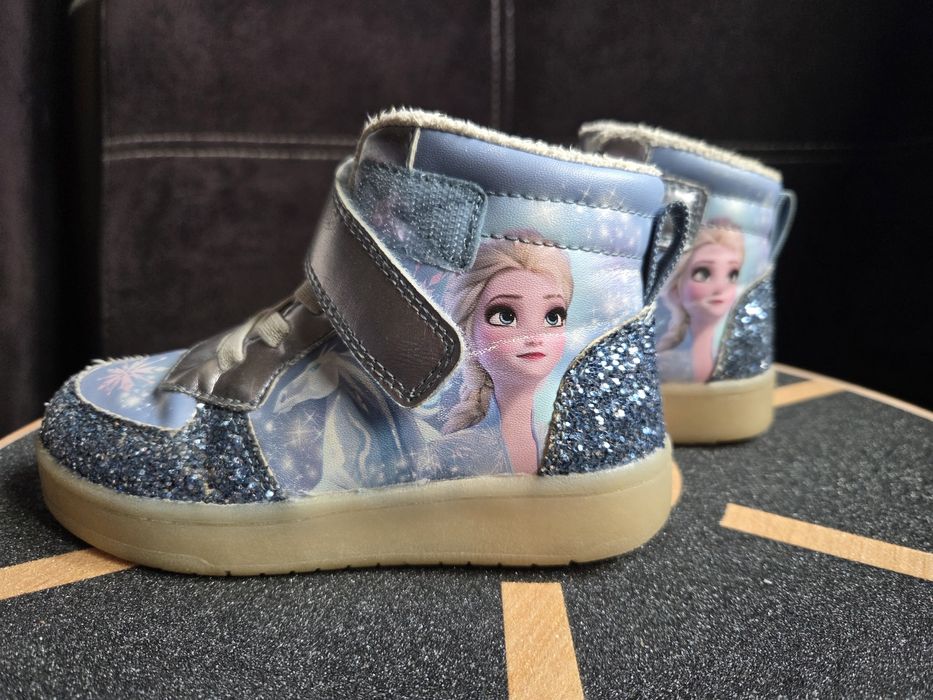 Високи кецове Frozen, 28 номер, 17.5 см, блестящи, HM