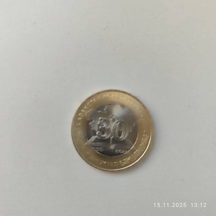 коллекционная 100 тенге выпущенная в честь 30 летия конституции РК. то