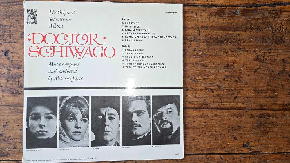 Aлбум Доктор ЖИВАГО оригиналния саундтрак