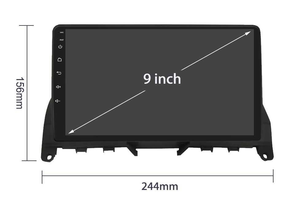 Мултимедия 9" Аndroid 13 за MERCEDES C Class W204 S204 GPS Carplay