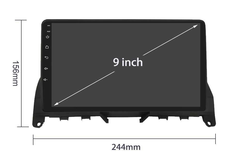 Мултимедия 9" Аndroid 12 за MERCEDES C Class W204 S204 GPS