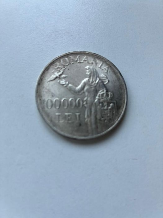 100 000 lei 1946 moneda argint 25g stare buna
