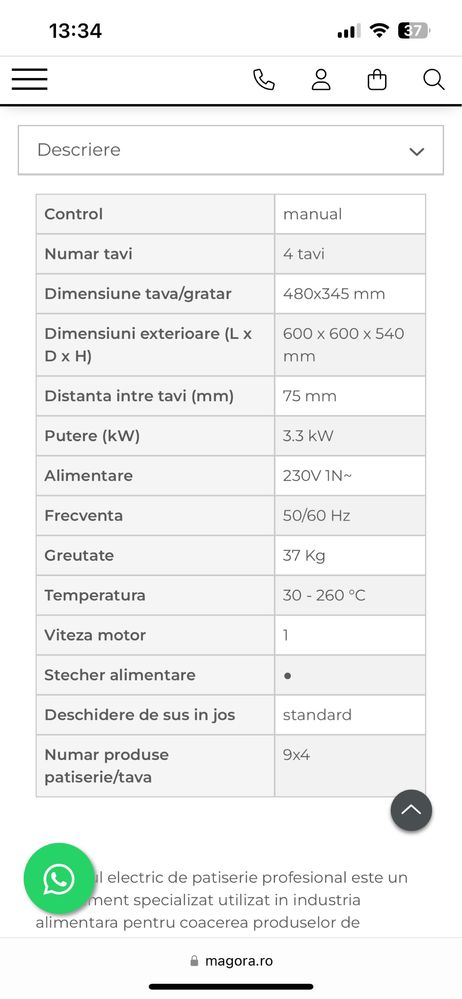 Convectomat Piron Caboto