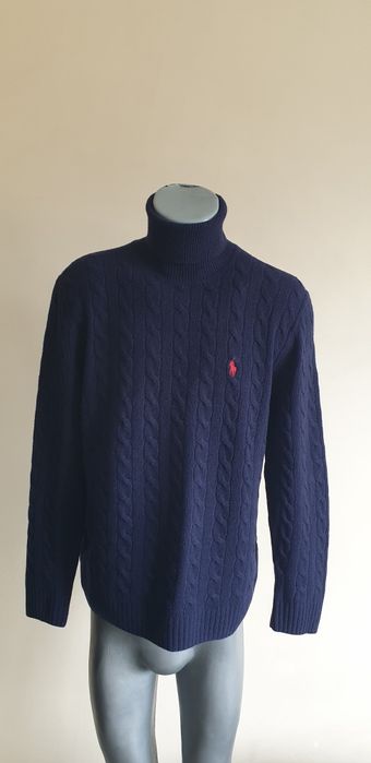 POLO Ralph Lauren Cable Wool M - L НОВО! ОРИГИНАЛ! Mъжки Поло Пуловер