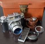 Aparat foto rangefinder Voigtlander Prominent II + accesorii foto