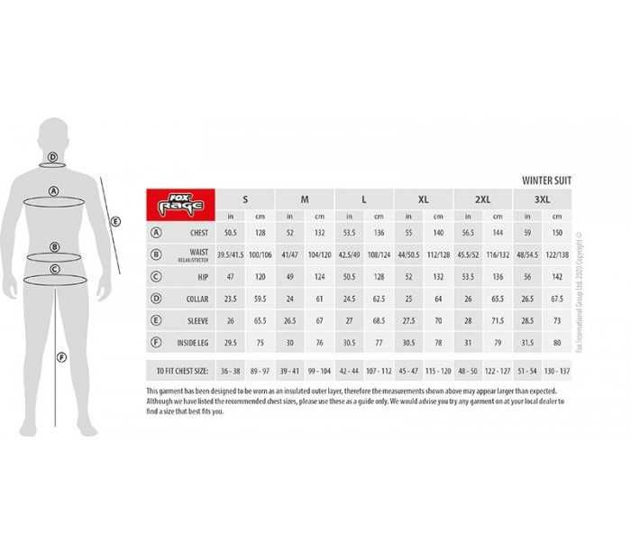 Зимен костюм Fox Rage Winter Suit XL / RAKKER CORE 2-PIECE WINTER SUIT