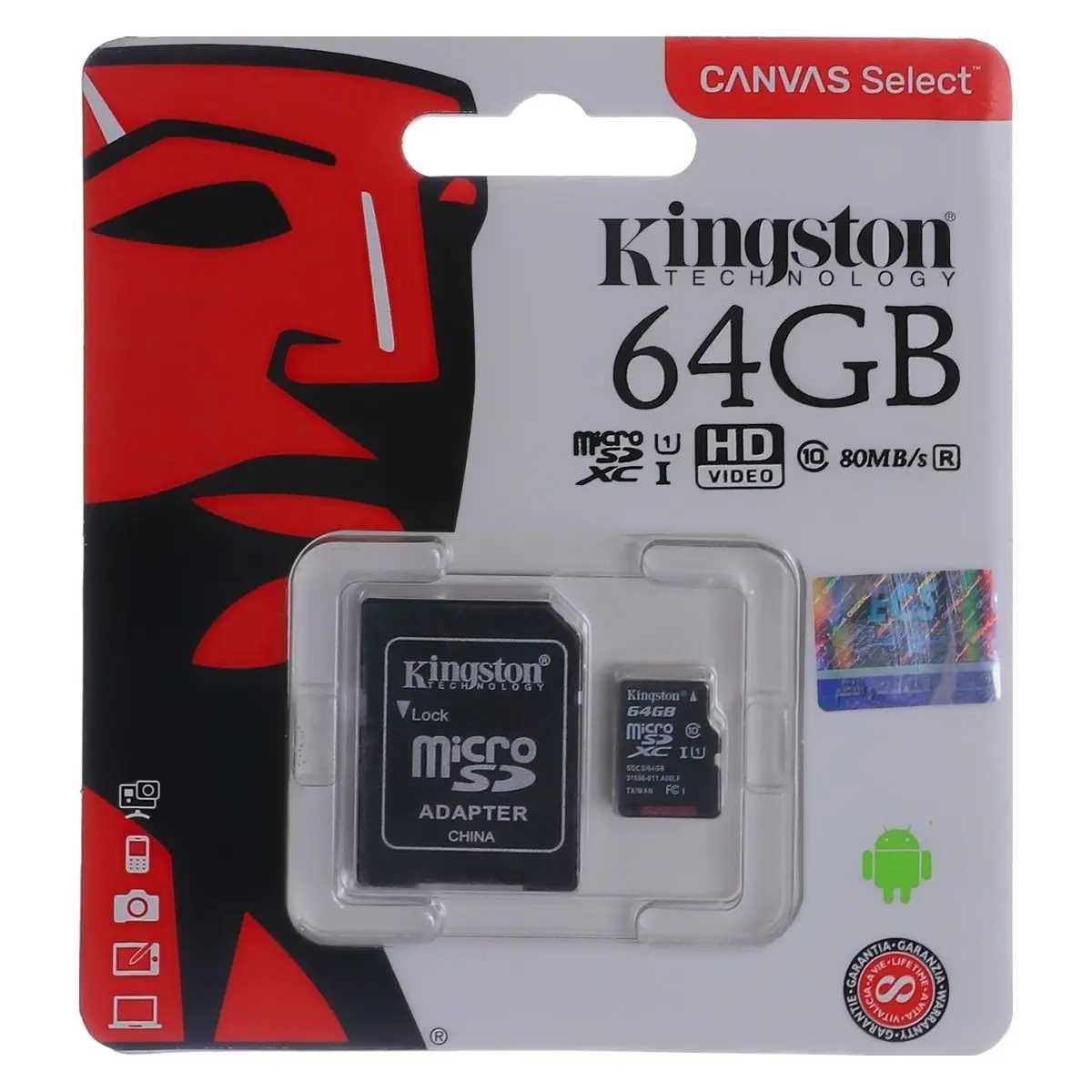 Micro SD Memory Card / TF Карта Памет Class 10 + Adapter