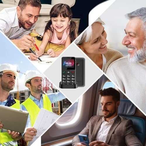 Нов GSM телефон за възрастни с SOS бутон FM радио док станция Отключен