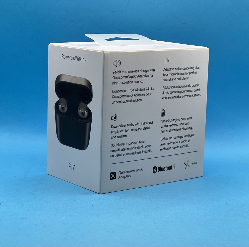 НОВИ!!! Безжични слушалки с микрофон Bowers & Wilkins - PI7, TWS, черн