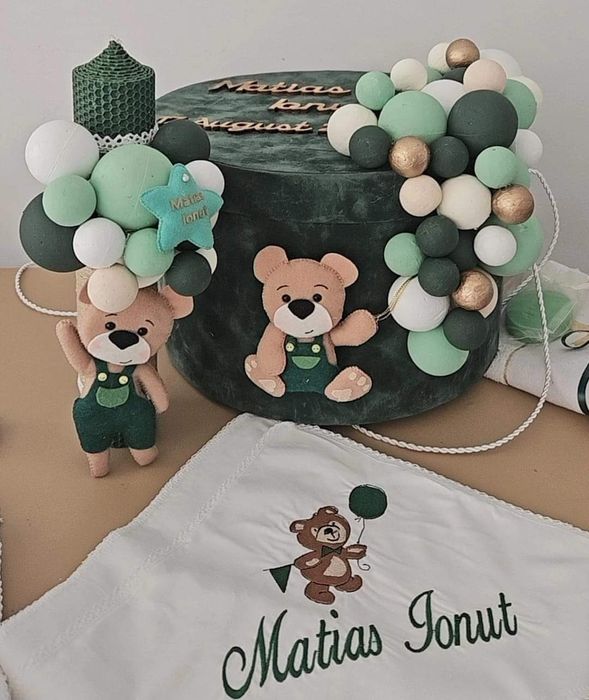 Trusou botez / set botez/ lumanare botez