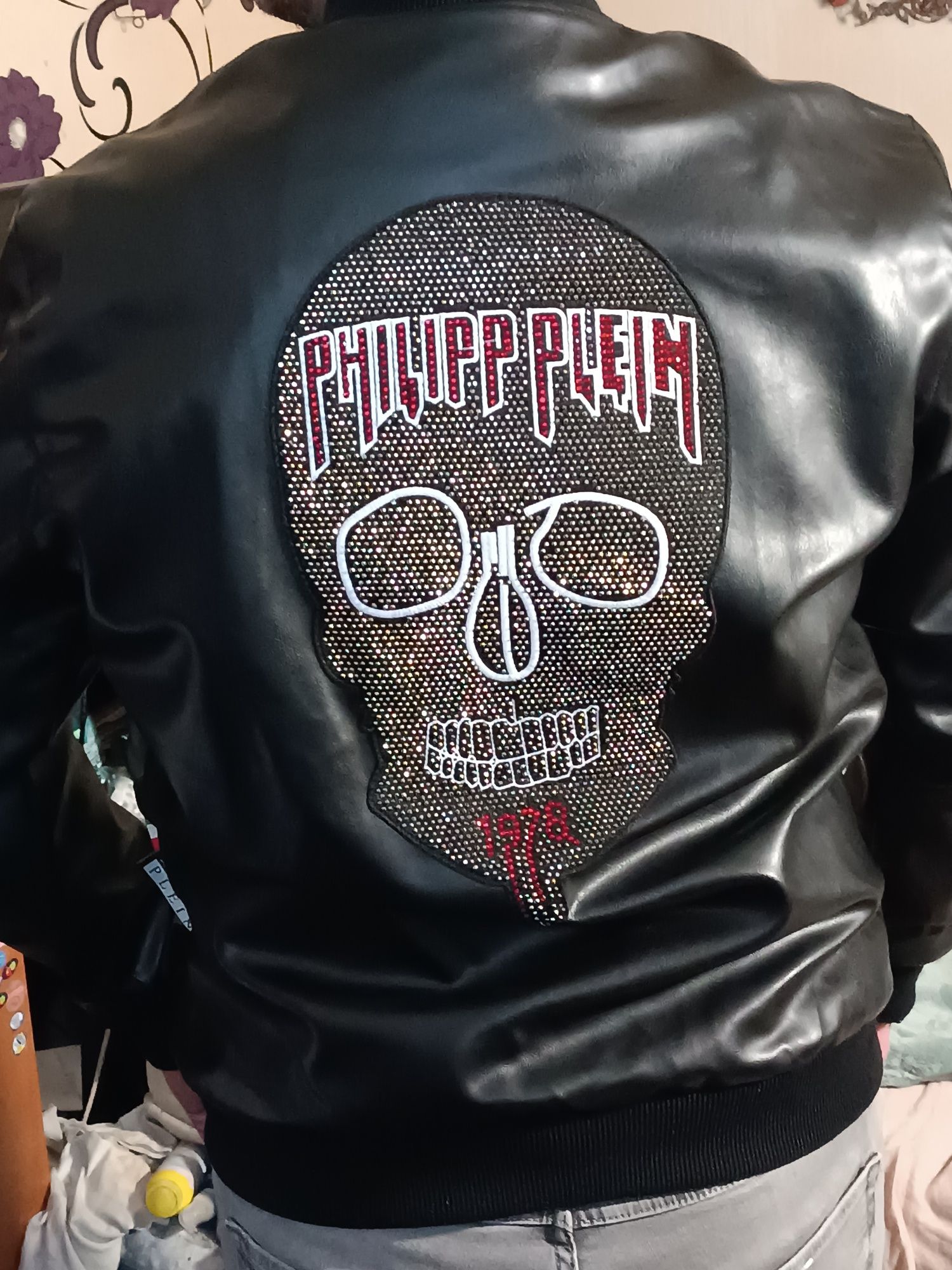 Кожено мъжко яке Philip plein