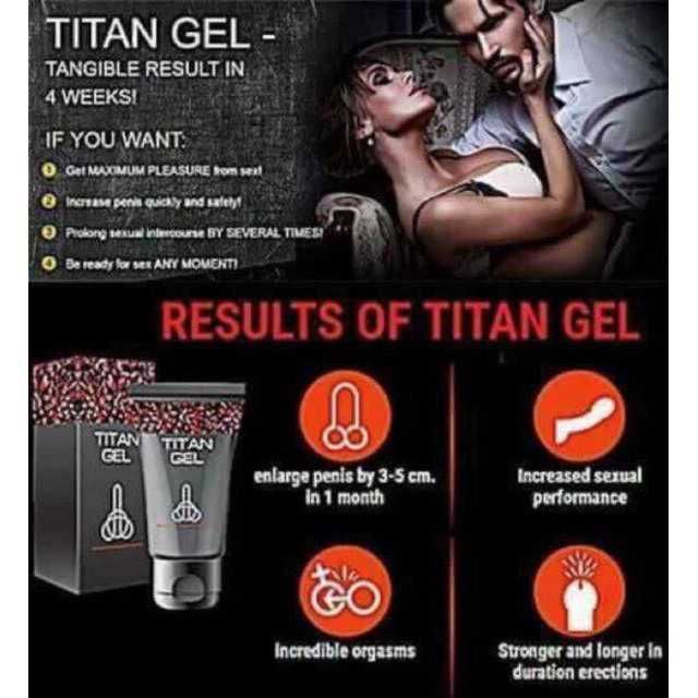 Titan Gel original, crema pentru marire zona genitala, pentru barbati,