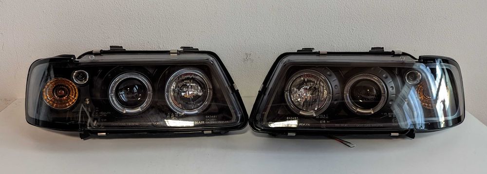 Фарове АУДИ А3 8Л 96-00 ЛЕД AUDI A3 8L LED Angle eyes Тъмни Тунинг