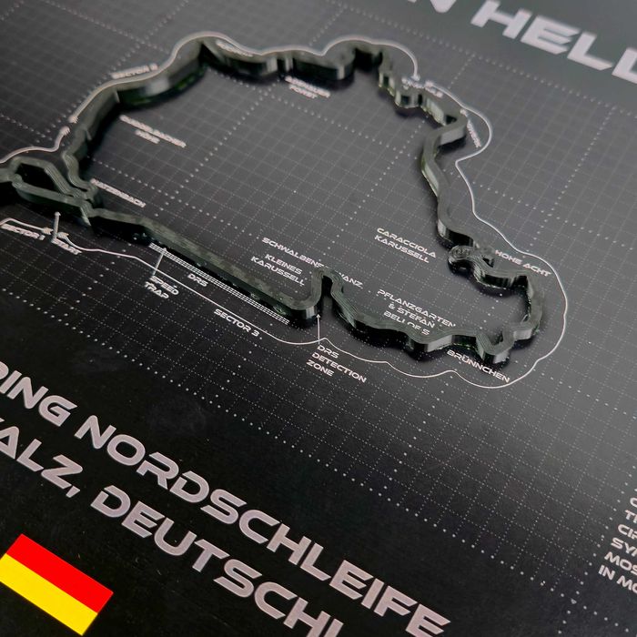 Nürburgring – Hartă 3D circuit Formula 1 German GP • GPX Collection
