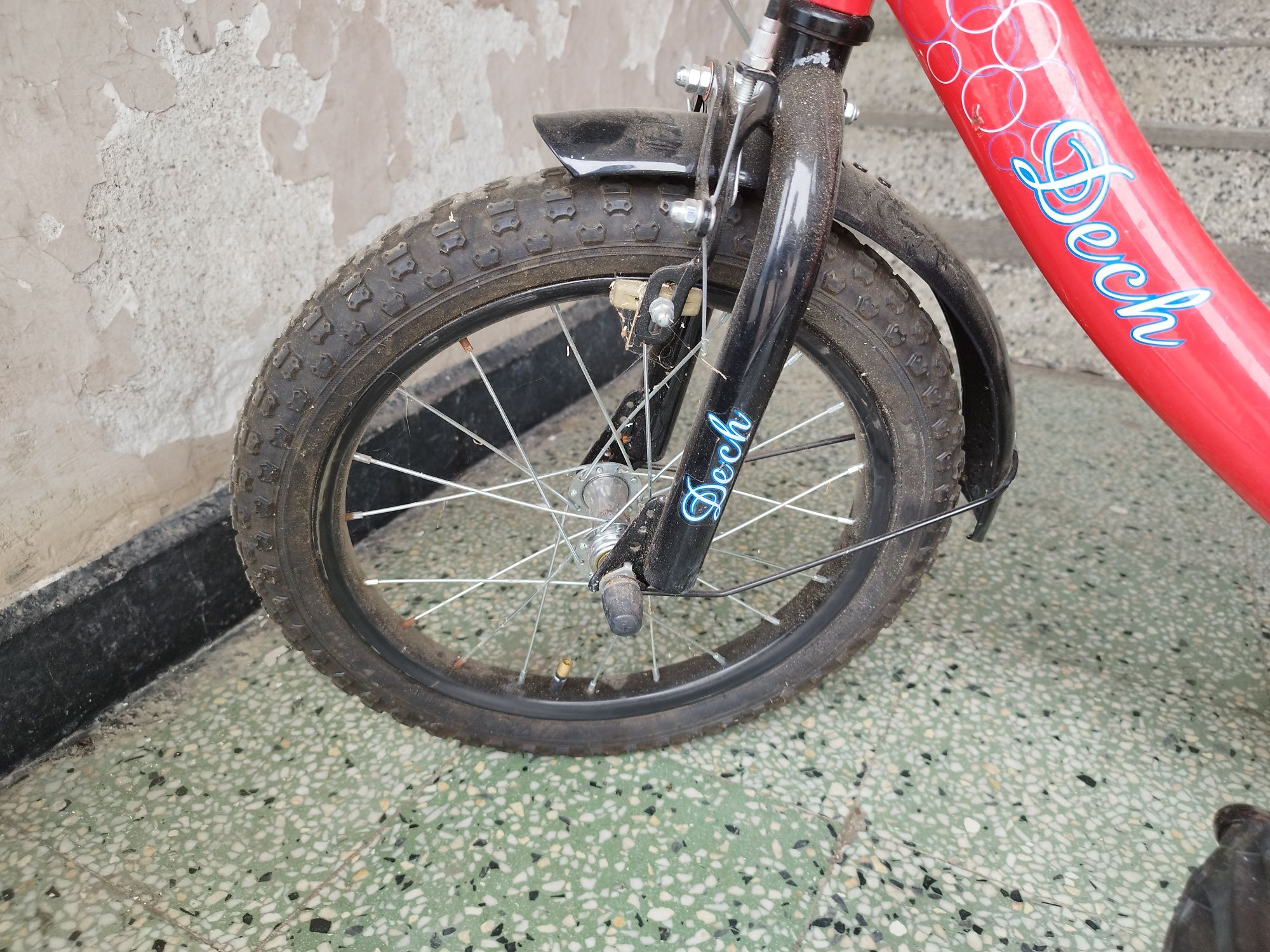 Детско колело Dech 16" с помощни колела