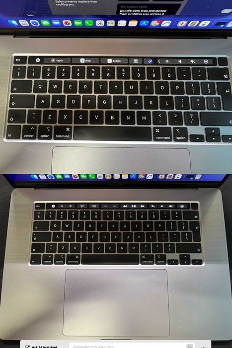 MacBook Pro 16". model 2019