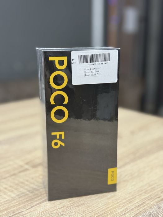 Poco F6/Green/12/512gb/Новый/Каспи Рассрочка 0-0-12
