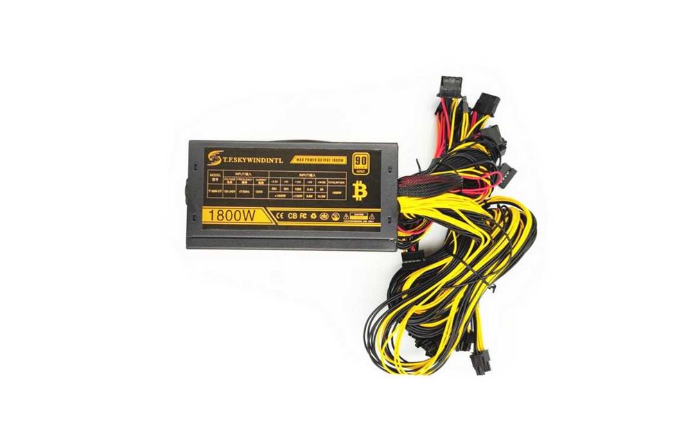 Sursa mining Bitcoin Ethereum, 1800w, Eficienta 90 PLUS® GOLD