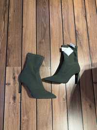 Botine strech Bershka 37 khaki