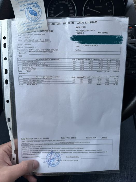 Vând BMW Seria 1 F20 2.0d