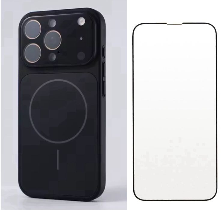 Husa MagsLens si Folie Sticla Clara - Iphone 15/15 PRO/15 PRO MAX