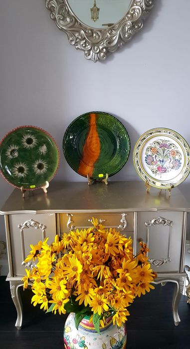 Farfurie/Platou vechi din ceramică italiană glazurata