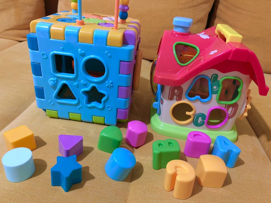 Jucării multifuncționale cu sortare de forme