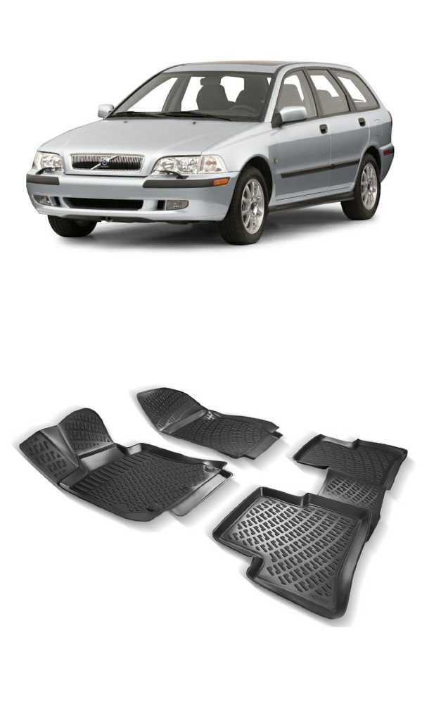 Гумени стелки RizLine съвместими с Volvo V40 (1995-2004)