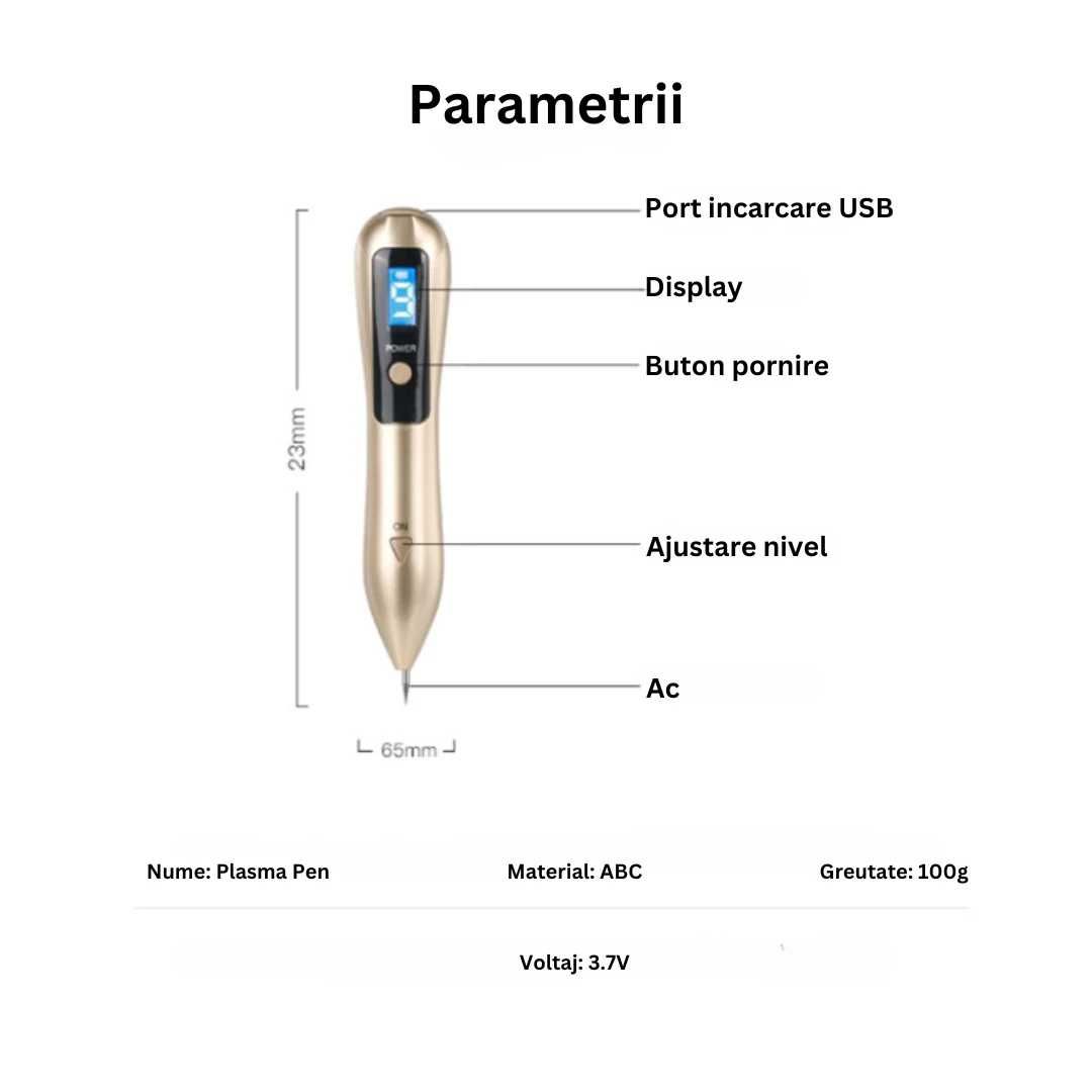 Aparat Plasma Pen, Indepartare pistrui, alunite, negi si tatuajem alb