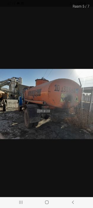 Gaz 53  5 tonnalik benzavoz sotiladi.Vodovoz qilsa ham buladi