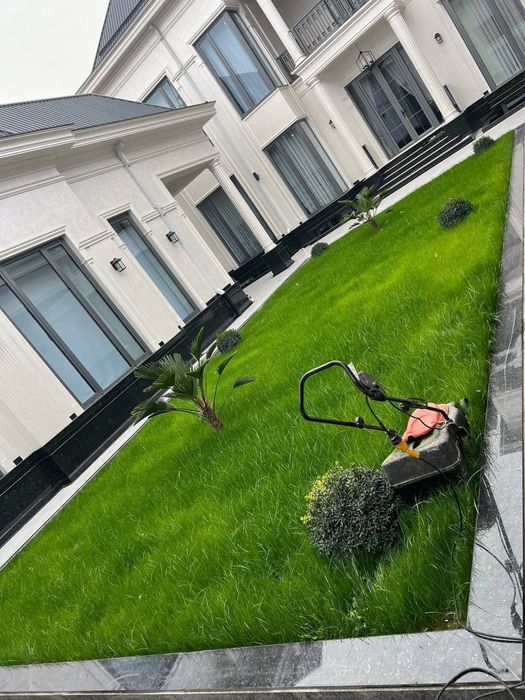 Landshaft,gazon qirqish, archa va daraxtlarni butalash  va dorilash