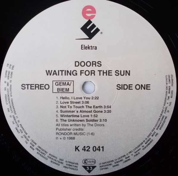 LP Vinil The Doors - Waiting For The Sun 1968