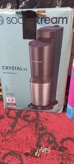 Set aparat pentru preparat bauturi carbogazoase SodaStream Crystal 3.0