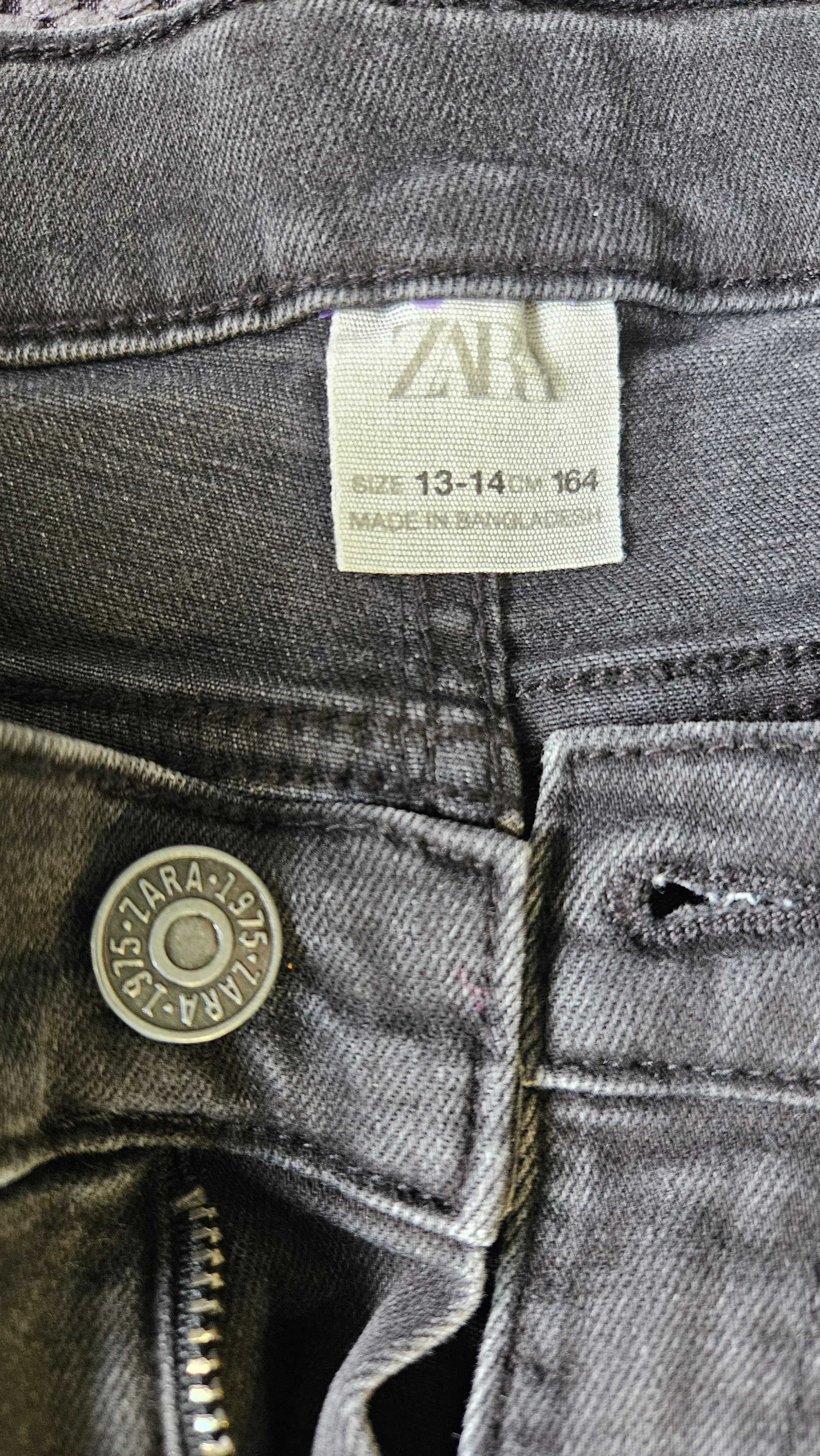 Детски дънки Zara, 164 cm, сиви