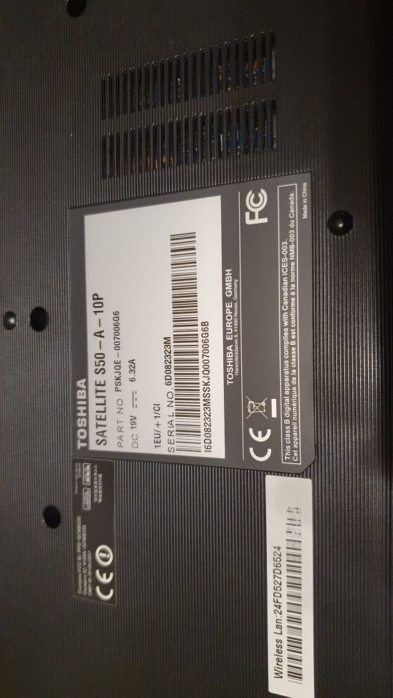 Laptop Toshiba 15,6 inch