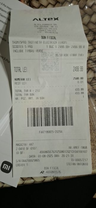 Trotineta Xiaomi Pro 5