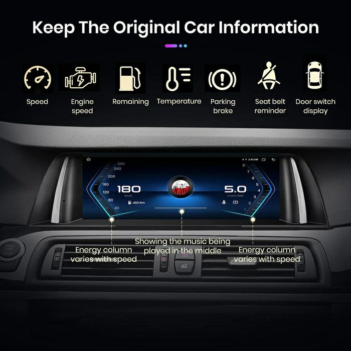 Navigatie Android dedicata BMW Seria 5 F10, F11  CIC/NBT (2011-2016)