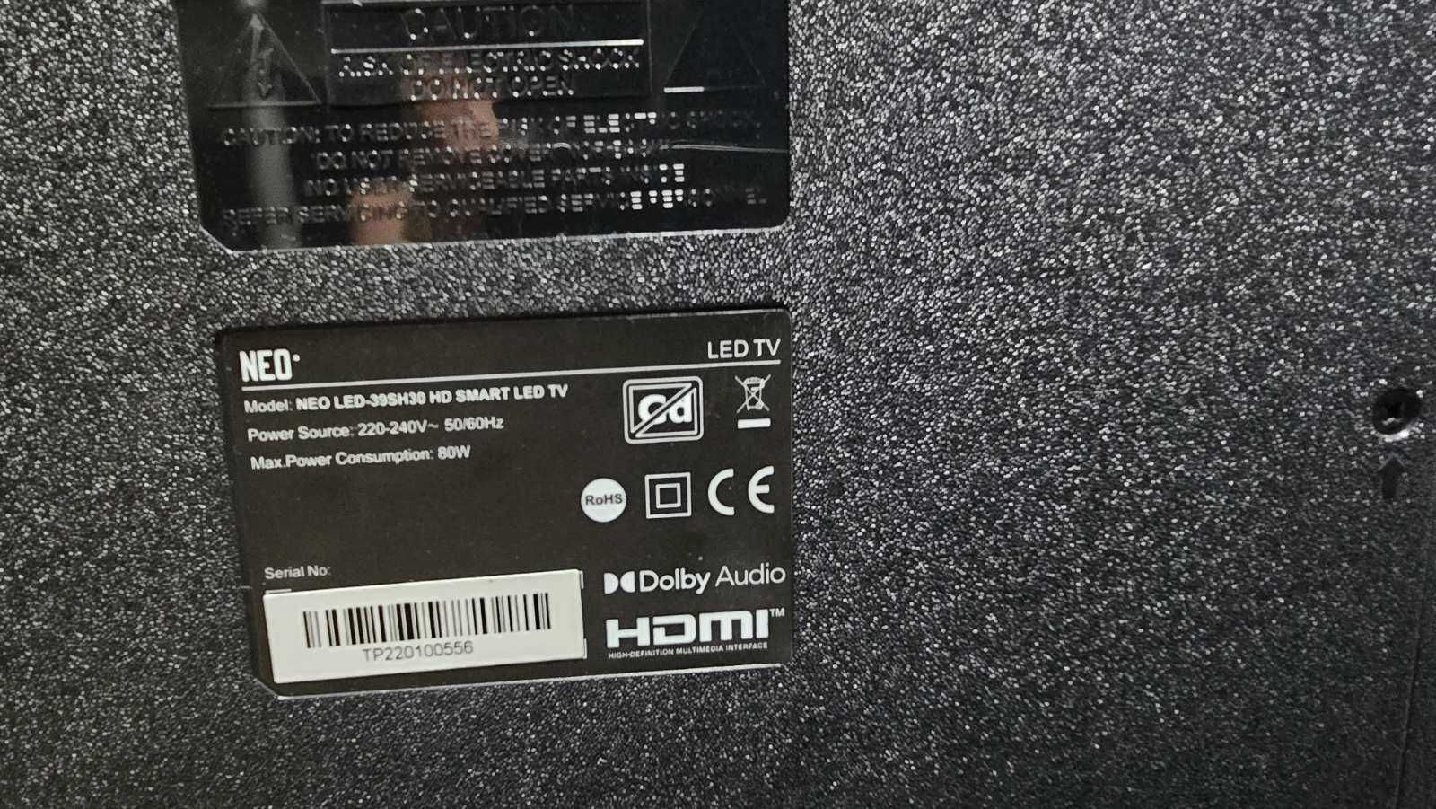 Телевизор NEO LED-39SH30 HD Smart Led Tv