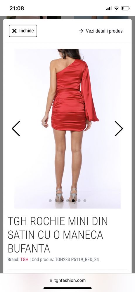 Rochie tgh superba rosie marimea xs-s